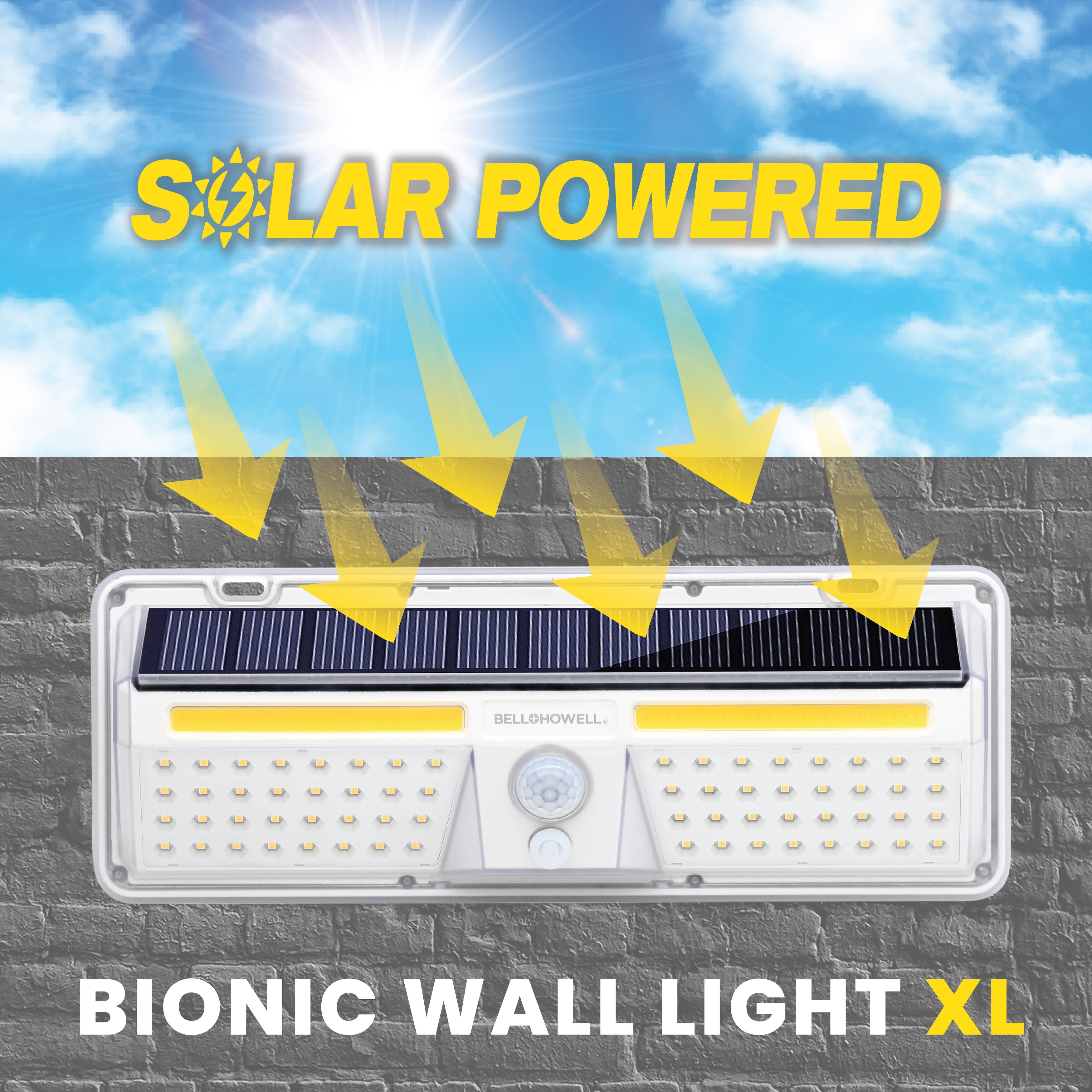 Solar bionic store light motion activated